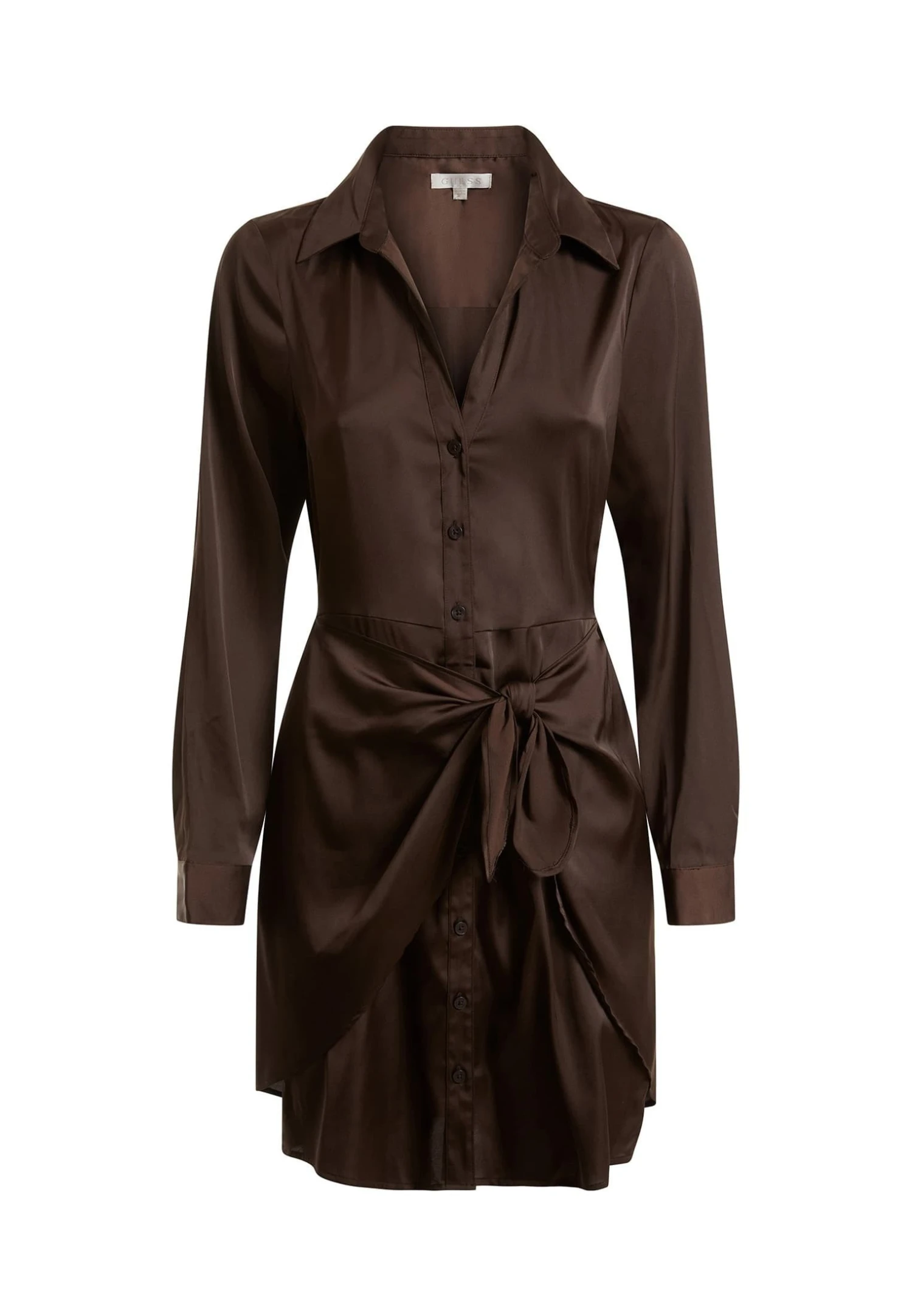 Guess Es Ls Alya - Vestido Camisero - Braun 4 Guess Es Ls Alya - Vestido Camisero - Braun - Imagen 4