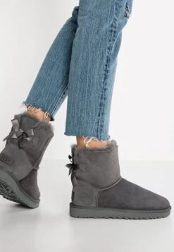 Ugg Mini Bailey Bow - Botines - Grey