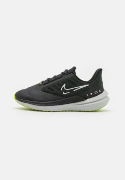 Nike Performance Wmns Air Winflo 9 Shield - Zapatillas De Running Neutras - Black/White/Dark Smoke/Grey/Volt/Grey Fog
