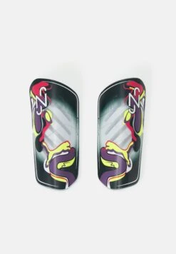 Puma Neymar Ultra Flex Sleeve Unisex - Espinilleras - Dark Night/Orchid Shadow/Flurorecent Yellow