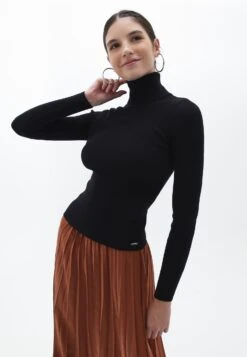 Turtleneck - Jersey De Punto - Black