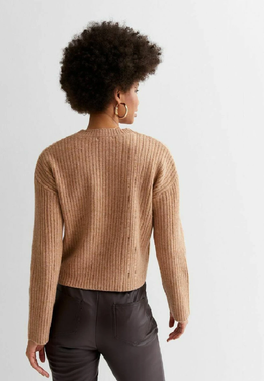 New Look Crew Neck Boxy - Jersey De Punto - Camel 2 New Look Crew Neck Boxy - Jersey De Punto - Camel - Imagen 2