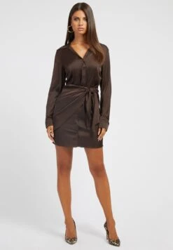 Guess Es Ls Alya - Vestido Camisero - Braun 5 Guess Es Ls Alya - Vestido Camisero - Braun -Moda Ropa Tienda 9a702964a5b64be388aa0e9544d8149e