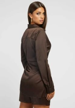 Guess Es Ls Alya - Vestido Camisero - Braun 6 Guess Es Ls Alya - Vestido Camisero - Braun -Moda Ropa Tienda ae0d9a098e89402b9241ad9ab561d106