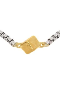 Ell - Collar - Silver And Gold Plated -Moda Ropa Tienda ed741d67a0d3461b80eadd15c7b33cd2