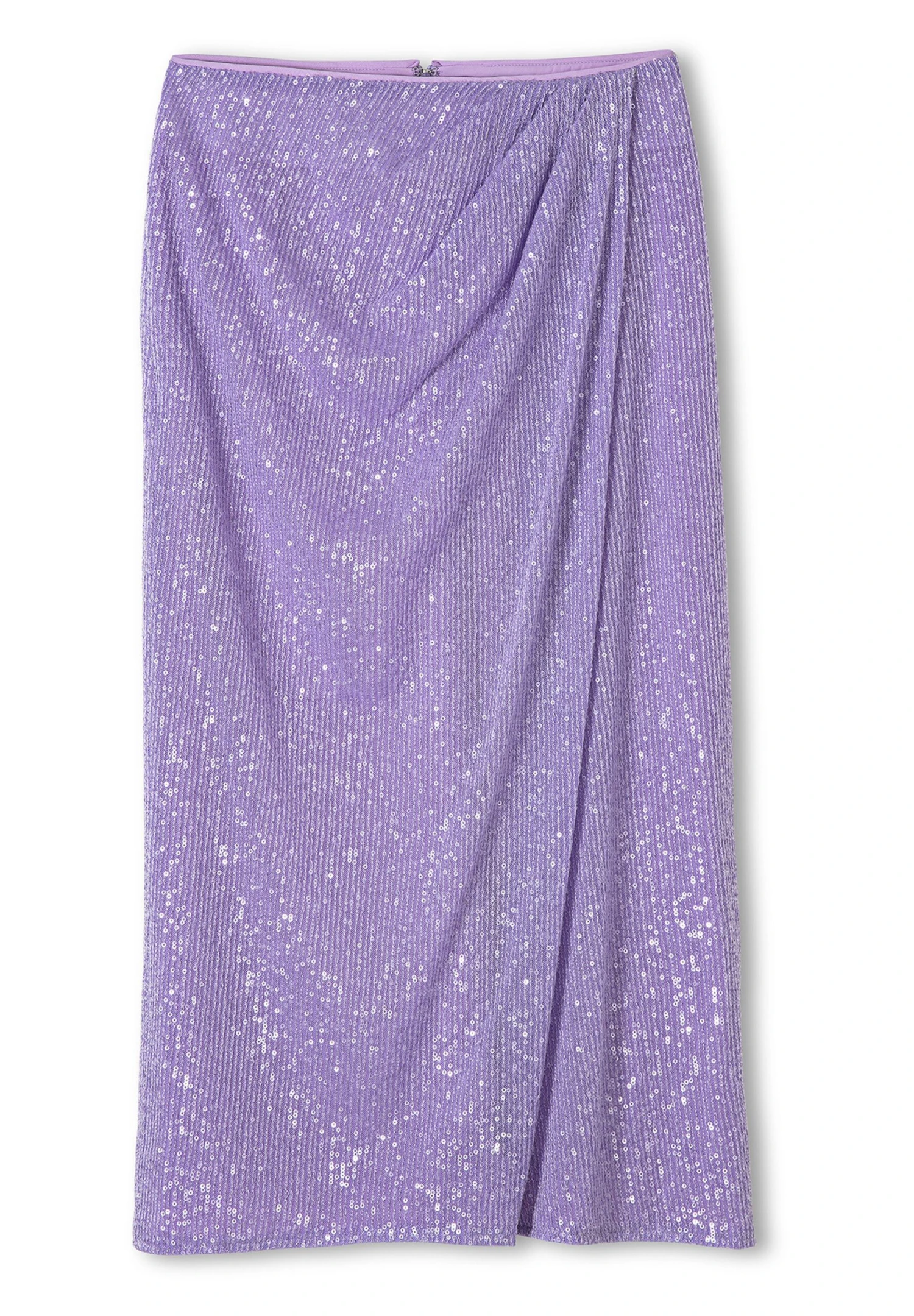 Ipekyol Regular Fit Sequin Draped Midi - Falda Acampanada - Lilac 6 Ipekyol Regular Fit Sequin Draped Midi - Falda Acampanada - Lilac - Imagen 6