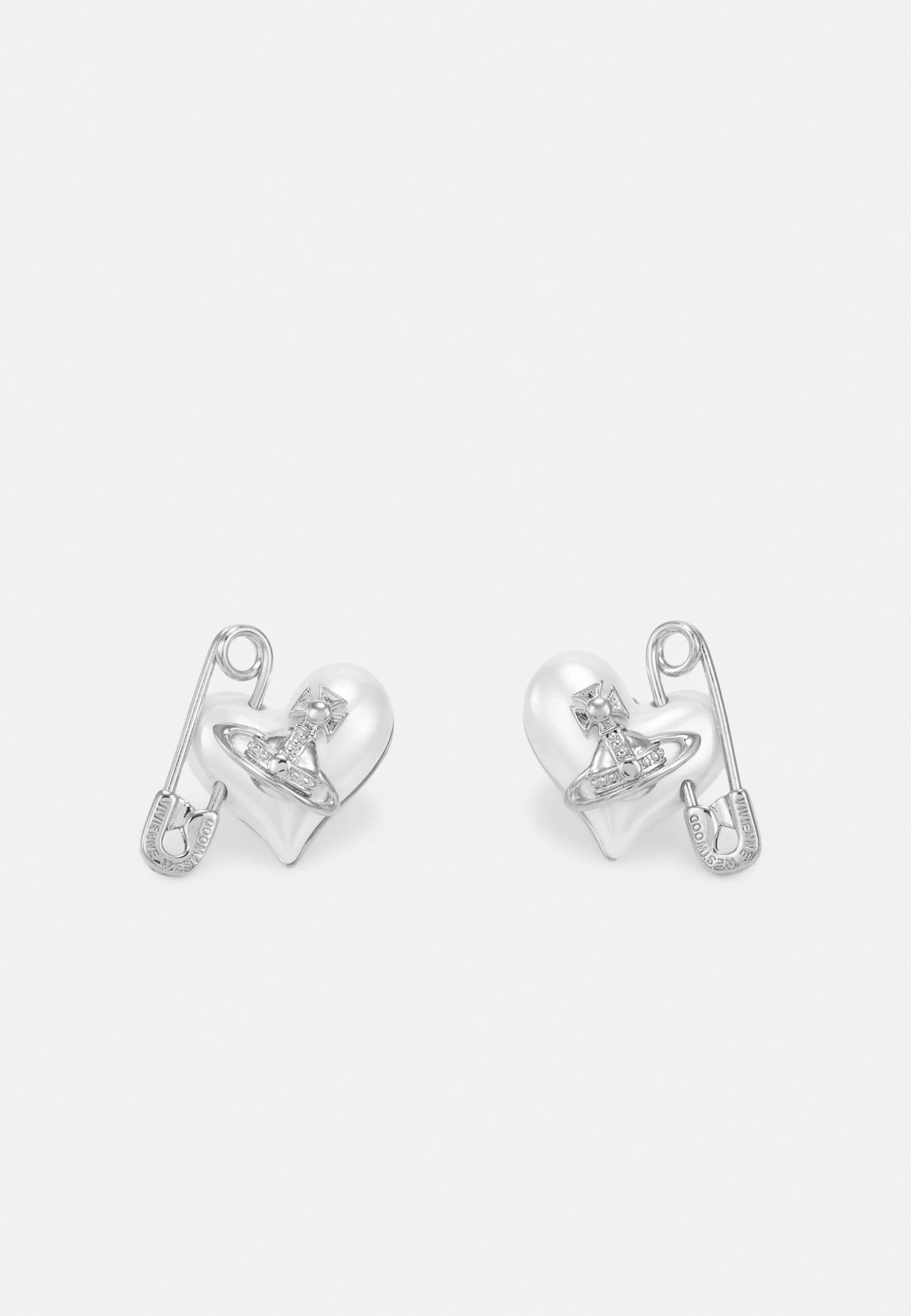 Vivienne Westwood Orietta Earrings - Pendientes - Platinum/Creamrose 1 Vivienne Westwood Orietta Earrings - Pendientes - Platinum/Creamrose